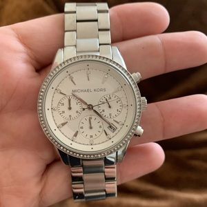 Silver Micheal Kors watch